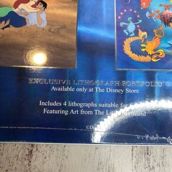 VTG Disney The Little Mermaid lithograph - Picture 2 of 6